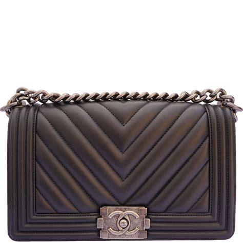 chanel boy blue chevron|Chanel black boyfriend bag.